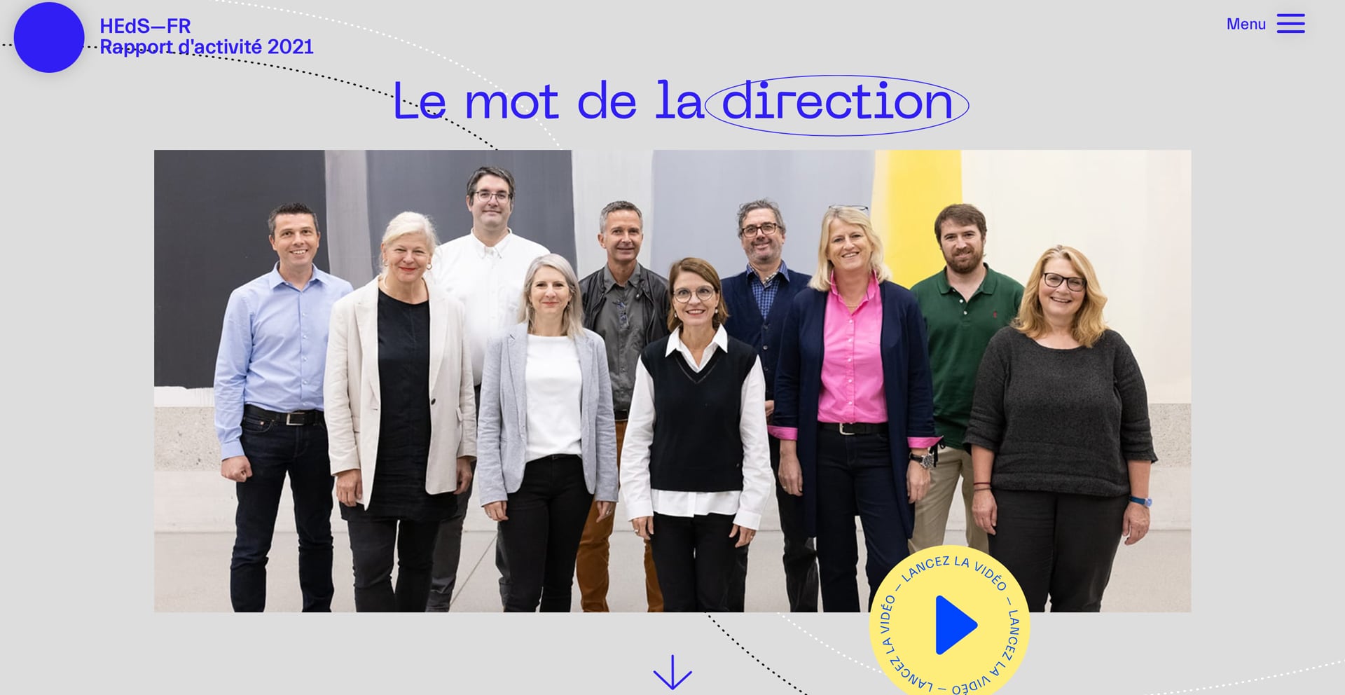 Heds Report 2021 Fr HEdS-FR — Rapport d'activité 2022